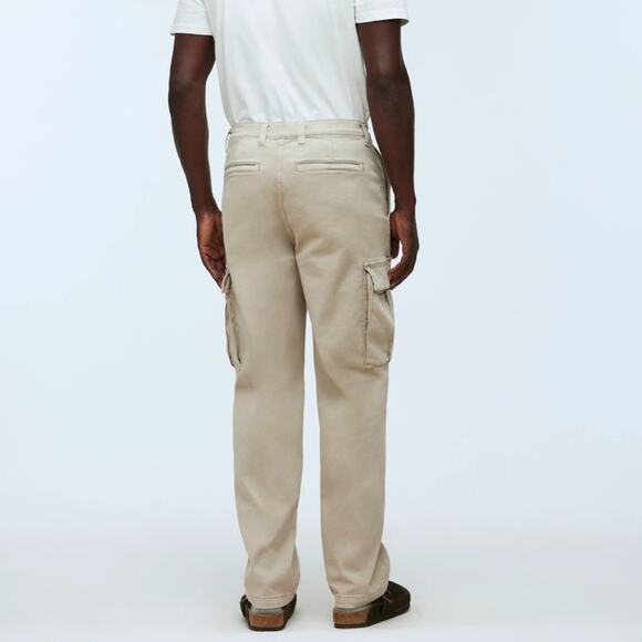 NWT Madewell Pale Pewter Straight Cargo Pant: COOLMAX® Edition 36x32 - Picture 2 of 9